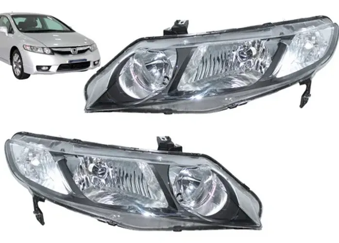 Par Farol Honda New Civic 2006 2007 2008 2009 2010 2011 Novo Esquerdo