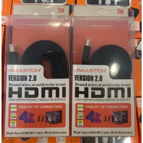 Cabo Hdmi Blindado 2m Alta Definição Novo - Garantia