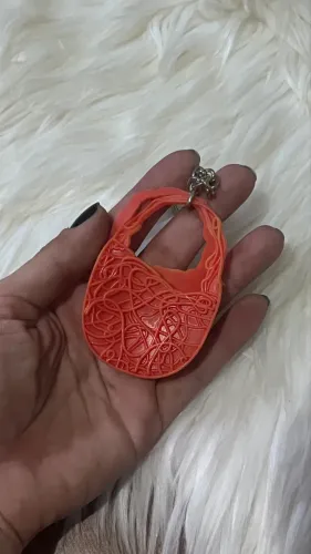 Raridade! Chaveiro bolsa campana Melissa Laranja