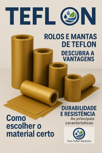 Mantas e Rolos de Teflon PTFE vários tamanhos ou sob medida.