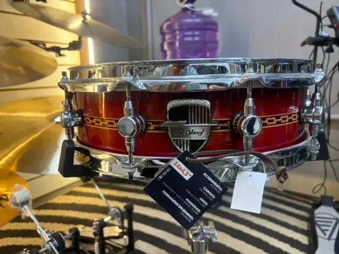 Caixa Odery Custom 14x4,5 Marchetaria NOVA