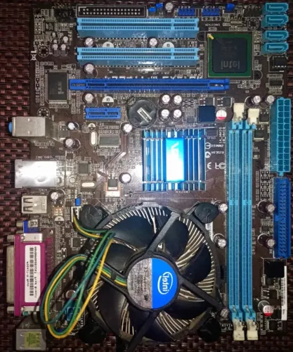 Kit placa-mãe, cooler e CPU Quad duo core, sem garantia
