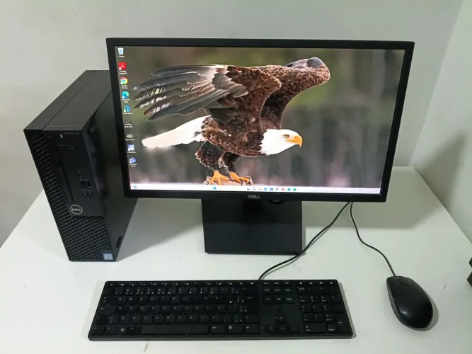 Vendo computador completo Dell optplex 3060 i5, Memória 8gb, SSD 240GB, Monitor Dell 22"