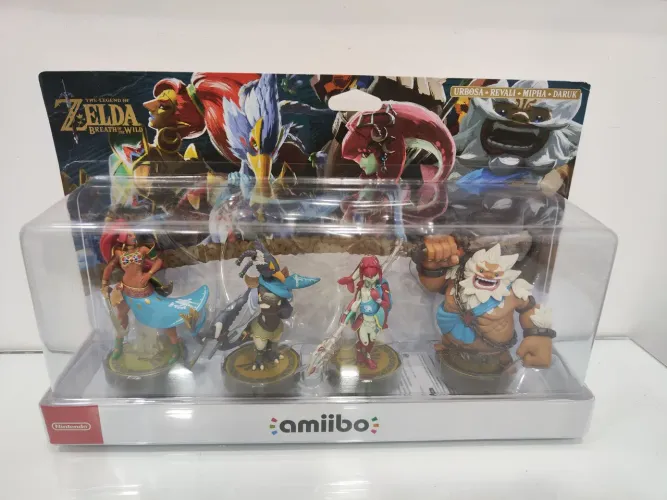 Amiibos Zelda Breath of the Wild - Champions 4 Pack - Urbosa, Revali, Mipha, Daruk