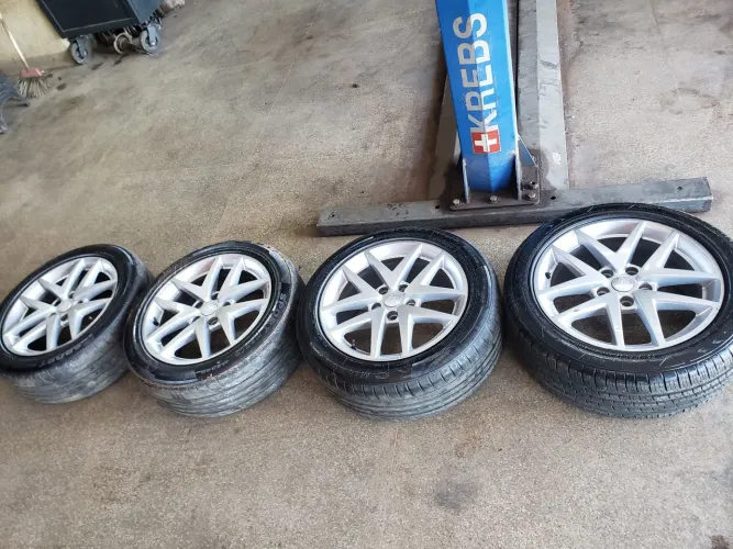 RODAS 5x114 ARO 17 PNEUS 225/50 17 BONS