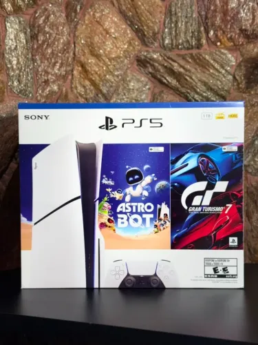 PLAYSTATION 5 Slim Midia Fisica +2 jogos - Novo Lacrado - Somos Loja - Temos Garantia