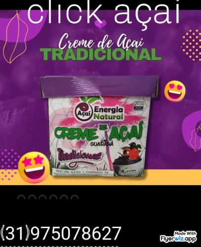 Vendo caixa de açaí congelado 2 litro 