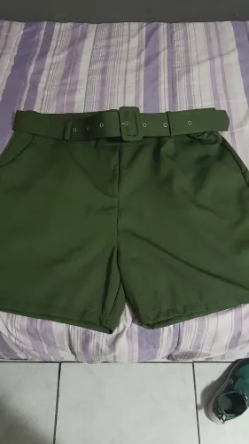 Short alfaiataria com cinto plus size novo tm g2 serve 48 50 entrego Artur Alvim