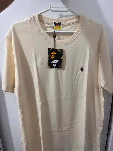 Camiseta Bape Ape Head One Point Beige Tam. G