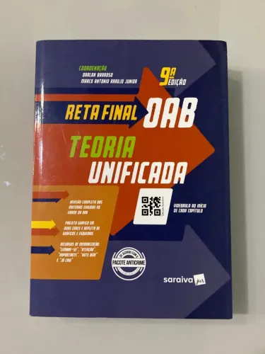 Livro Reta Final OAB 9 edição Teoria Unificada 2020