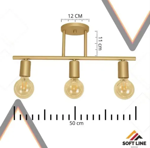 Lustre pendente dourado NOVO