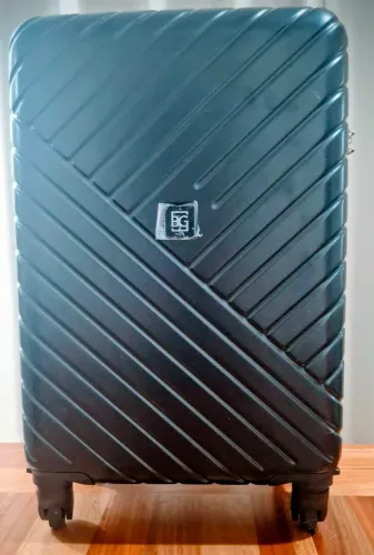 Mala de bordo Bagaggio Detroit tamanho P na cor preta