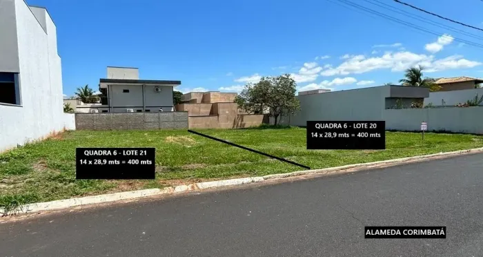 Lote/Terreno para venda tem 400 metros quadrados