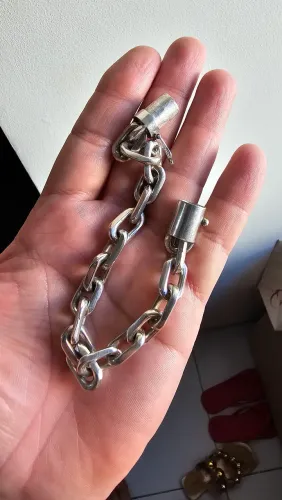 Pulseira de prata cartier grossa