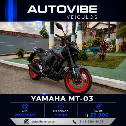 YAMAHA MT-03 2022 9 MIL KM APENAS !!!