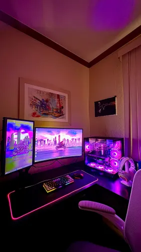2 monitores + Braço Articulado + Adaptador vesa