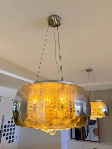 Par de Lustre Pendente de Cristias Cristal