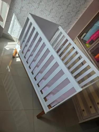 Berço Branco Americano com Colchão
