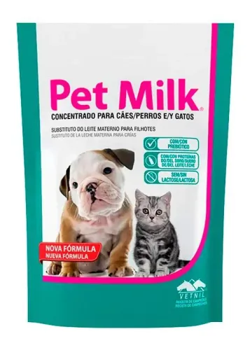 Petmilk - leite em pó filhotes gato e cachorro 