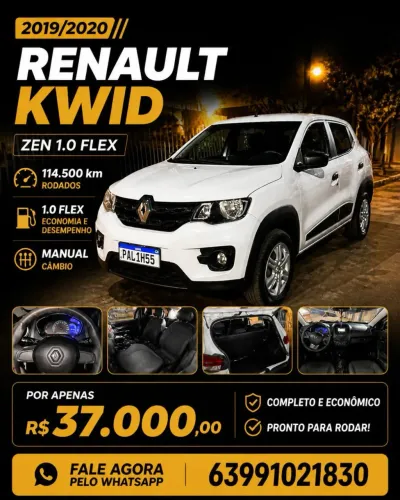 Renault Kwid Zen 1.0 Flex 12V 5P Mec. 2020