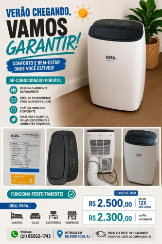 Ar-Condicionado Portátil EOS ArcticFresh 12.000 BTUs Frio