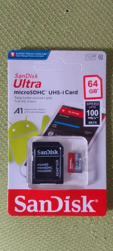 Cartão de Memória SanDisk Ultra - 64 Gigabytes 