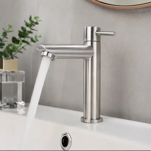 Torneira de Banheiro Bancada luxo inox metal