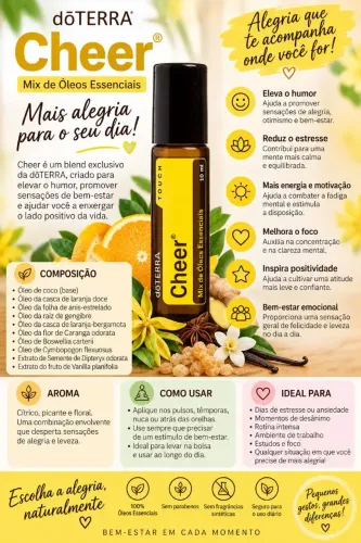 Óleo Essencial Touch 10ml CHEER doTERRA <br>Preço especial queima de estoque!