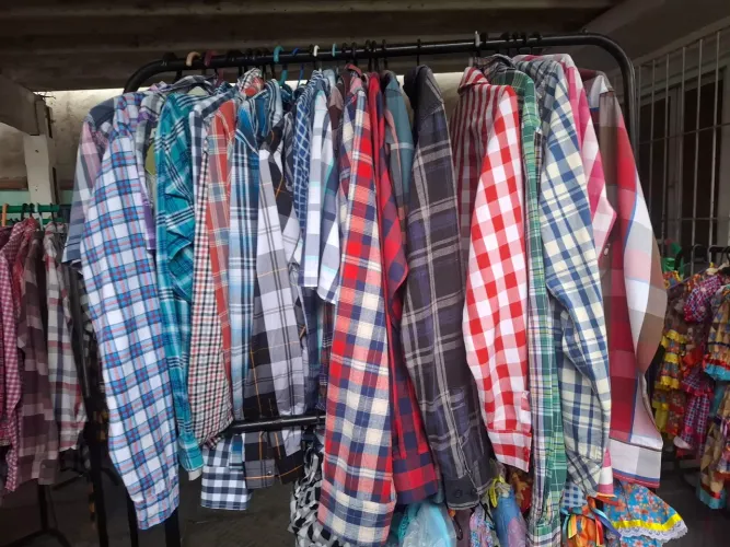 Camisas Xadrez Junina Masculina 