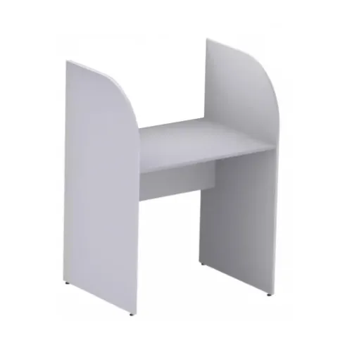 Balcão De Atendimento Individual Cinza Design Moderno Estrutura Reforçada - 24010