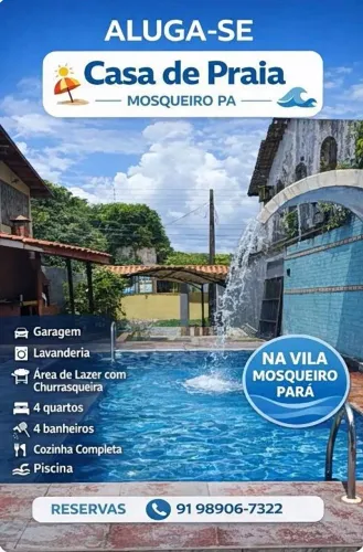 ALUGO CASA EM MOSQUEIRO temporada na vila
