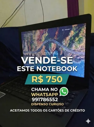 Notebook 750 pra vender logo