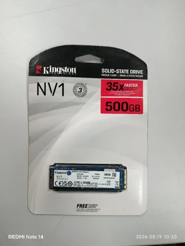 SSD Kingston NV1 500GB M.2 NVMe PCIe - Lacrado / Novo - R$ 500