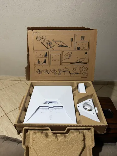 Kit Starlink Mini de Internet Via Satélite NOVA Sem Uso