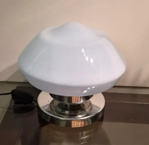 Art deco Luminária de mesa ou teto com cúpula de opalina