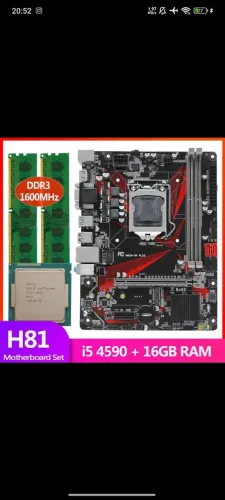 Kit de PC: i5-4590 + AFOX H81 + 16 GB DDR3