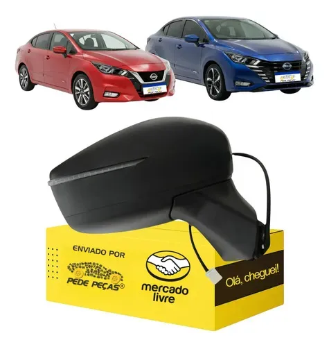 Retrovisor Versa 2021 22 23 24 25 2026 Elétrico C/pisca Ld