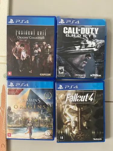 Jogos PS4 originais - resident evil - call of duty - assassins creed - fallout