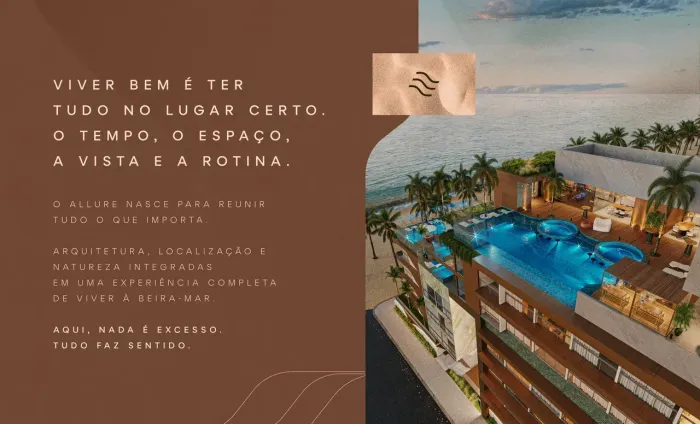TAMANDARÉ - Praia de Campas 27 m² PÉ NA AREIA