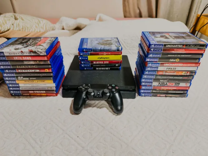 PS4 + MAIS DE 31 JOGOS!