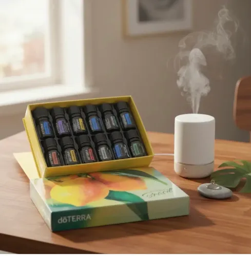 Kit Doterra Brazil Living com 4 óleos essenciais. 