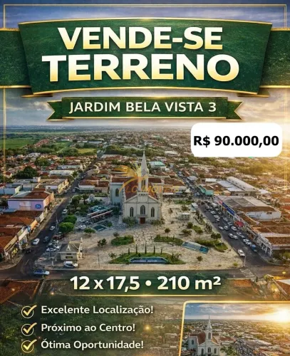 Terreno / Lote à venda, 210m² por R$ 85.000,00 - Jardim Bela Vista III - Ibirá/SP