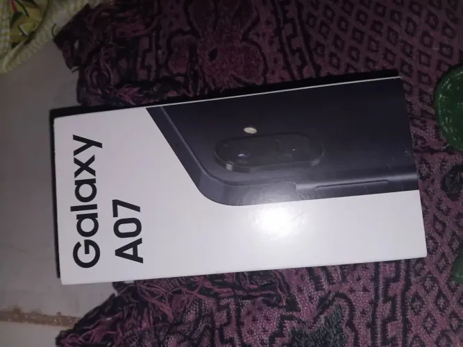Smartphone Samsung A07 128GB Preto 4GB RAM Tela 6,7" Câm. Dupla + Selfie 8MP