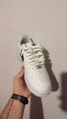 Air Force 1 ?07 Branco com bordô