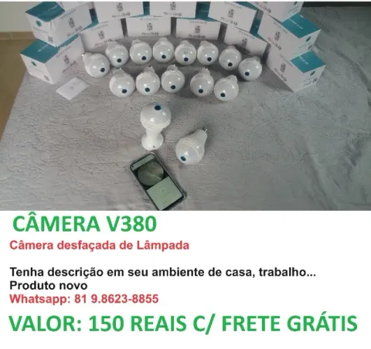 CÂMERA LÂMPADA V380