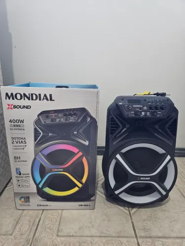 Caixa de Som Amplificada Mondial CM-400 400ws