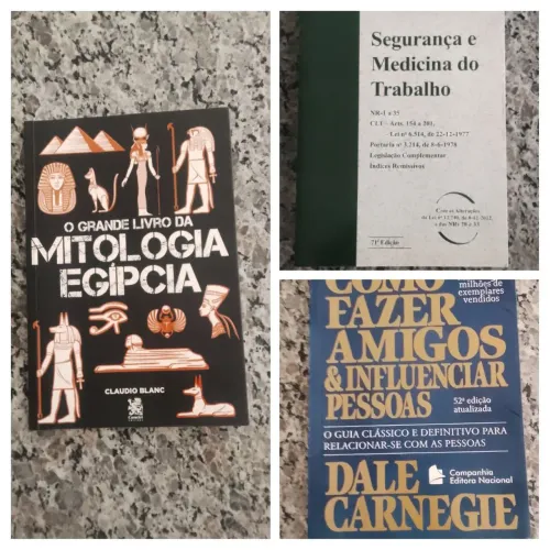 Livros O grande livro da mitologia egípcia,Como fazer amigos e influenciar pessoas e SMT