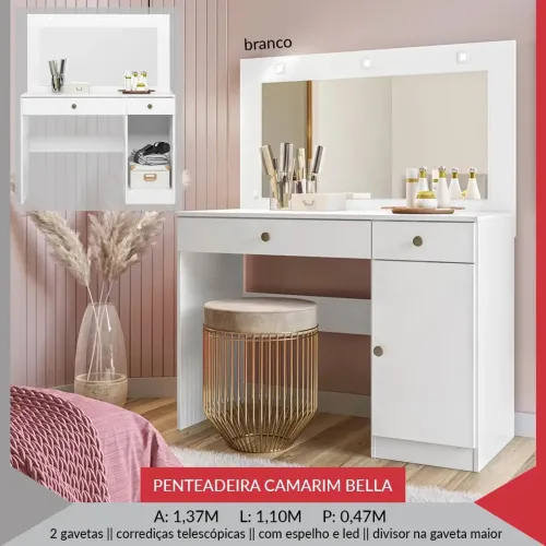 Penteadeira Camarim Bella