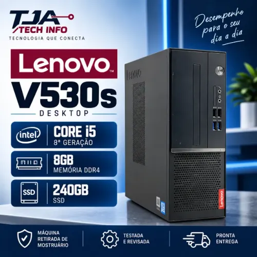 Computador Lenovo V530s Core i5 8ª Geração 8GB DDR4 SSD 240GB