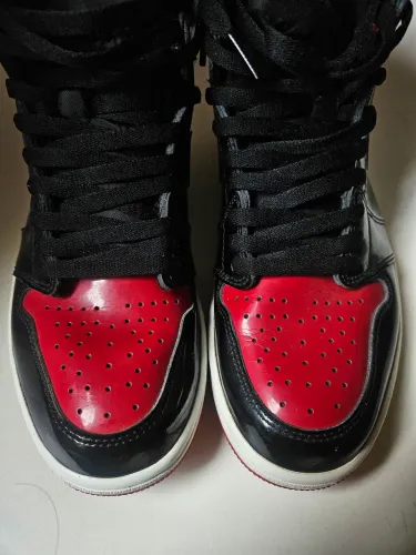 Jordan 1 high patent bred tam 41